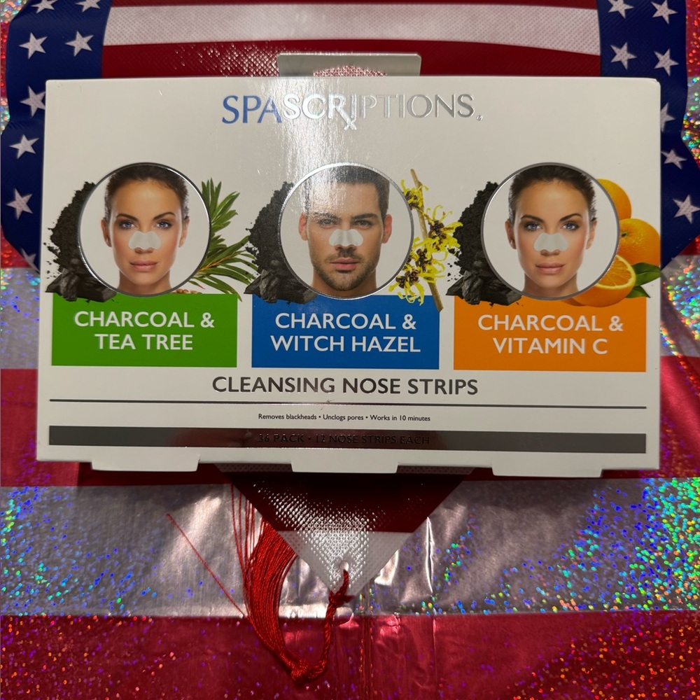SPA SCRIPTS Cleansing Nose Strips - Charcoal & Tea Tree, Witch Hazel, Vitamin C